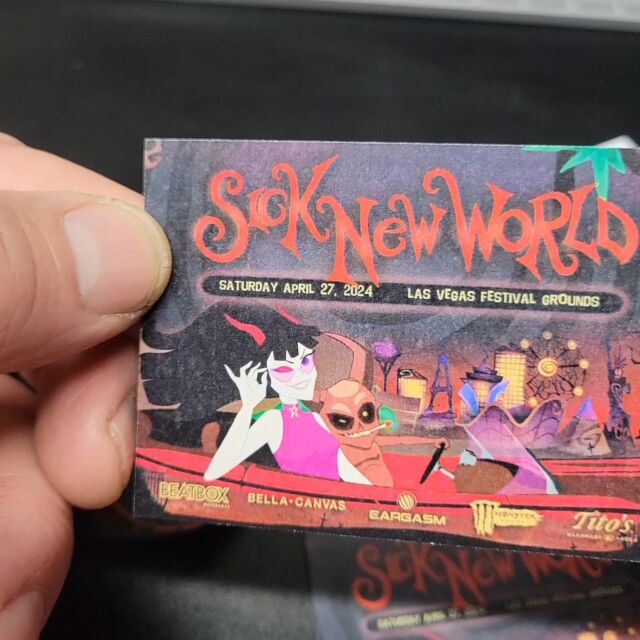 I gave away 100 of these stickers the day before the show and told folks I'd have some killer souvenir tickets on etsy when I got back... here they are :)https://etsy.me/3WpVMWu#QualityIsStandard #custom#tickets#printing#stickers#SickNewWorld...#stickers #slaps #banners #vinyl #wraps #decalshop #canvas #tees #hats #installation #removal #inspyre #yyc #copperfield #yycbusiness #calgaryalberta #local #calgarybusiness #calgarybuzz #covidyyc #supportsmallbusiness #supportlocal #yycdesign
